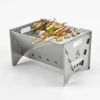 Outdoor Stainless Steel Foldable Charcoal Furnace Meat Grill