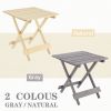 Outdoor Wooden Adirondack Patio Folding Side Table,Cedar Wood Garden End Table, Coffee Table for Indoor or Outdoor