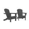 HDPE Adirondack Chair, Fire Pit Chairs, Sand Chair, Patio Outdoor Chairs,DPE Plastic Resin Deck Chair, lawn chairs, Adult Size ,Weather Resistant for