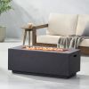 40" RECTANGULAR MGO FIRE PIT - 40 000 BTU WITH TANK HOLDER