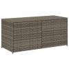 Garden Storage Box Gray 74.8 Gal Poly Rattan