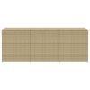 Garden Storage Box Mix Beige 259.9 Gal Poly Rattan