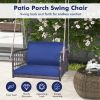 Single Person Hanging Seat with Seat and Back Cushions