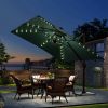 Patio Umbrella Lights 8 Lighting Mode Waterproof Parasol Timer Lamps W/ Remote Controller 104 LED 8 Bundles Warm White