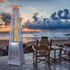 Outdoor Patio Propane Space Heater - 42,000 Btu Pyramid Propane Heater,7.5 Feet Tall,stainless steel Outdoor Heater, Portable Heater, Patio Heater Pro