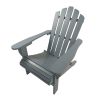 Outdoor or indoor Wood Adirondack chair, foldable, grey