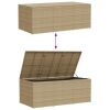 Garden Storage Box Mix Beige 259.9 Gal Poly Rattan