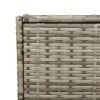 Garden Storage Box Gray 74.8 Gal Poly Rattan