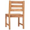 Patio Chairs 8 pcs Solid Wood Teak