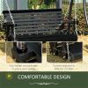 2 Seater Outdoor Patio Swing Chair-Black (Swiship ship)( Prohibited by WalMart )