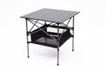 1-piece Folding Outdoor Table with Carrying Bag,Lightweight Aluminum Roll-up Square Table for indoor, Outdoor Camping, Picnics, Beach,Backyard, BBQ, P