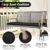 2-Person Patio Wicker Hanging Swing Chair