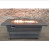 living Source International 24" H Propane/Natural Gas Outdoor Fire Pit Table with Lid