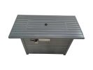 Living Source International 24" H x 54" W Steel Outdoor Fire Pit Table with Lid