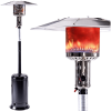 Outdoor Patio Propane Heater with Portable Wheels 47,000 BTU 88 inch Standing Gas Outside Heater Stainless Steel Burner Commercial & Residential Hamme