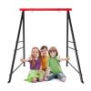 Metal Swing Stand Swing Sets for Backyard,Powder Coated Swing Frame of Swing Set with Extra Side Bars,880 Lbs Heavy-Duty A-Frame Outdoor Swing Fits Sw