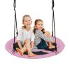 Backyard Tree Round Swing with Adjustable Ropes