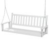 3-Person Wooden Outdoor Porch Swing with 800 lbs Weight Capacity