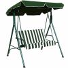 2 Person Weather Resistant Canopy Swing for Porch Garden Backyard Lawn