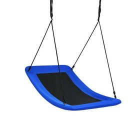 60 Inch Platform Tree Swing 700 lbs for Kids and Adults (Color: Blue)