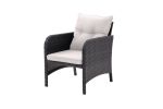 5 Piece Outdoor Patio Furniture Set,All Weather PE Rattan Conversation Chairs with Armrest and Removable Cushions,Ottomans and Storage Coffee Table fo