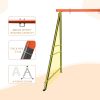 Metal Swing Stand Swing Sets for Backyard,Powder Coated Swing Frame of Swing Set with Extra Side Bars,880 Lbs Heavy-Duty A-Frame Outdoor Swing Fits Sw