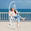 Outdoor Hanging Swing Chair with Stand, Boho Swinging Hammock Chairs with Stand for Bedroom, Patio, Porch, Outdoor and Indoor