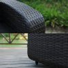 Direct Wicker 5-Piece Outdoor Rattan Furniture Patio Conversation Set with Cushion