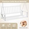 3-Person Wooden Outdoor Porch Swing with 800 lbs Weight Capacity