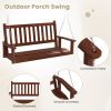 3-Person Wooden Outdoor Porch Swing with 800 lbs Weight Capacity