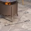 Outsunny 2-in-1 Smokeless Fire Pit, BBQ Grill, 19" Portable Wood Burning Firepit with Cooking Grate and Poker, Low Smoke Camping Bonfire Stove for Bac