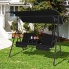 Porch Swing Chair with Adjustable Canopy