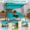 Porch Swing Chair with Adjustable Canopy