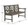 Renaissance Outdoor Patio 5-foot Hand-scraped Wood Garden Bench