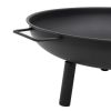 Fire Pit 26.6"x22.8"x8.9" Steel