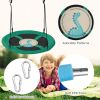 Backyard Tree Round Swing with Adjustable Ropes