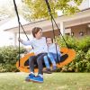 Backyard Tree Round Swing with Adjustable Ropes