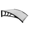 Free shipping 100 x 80 Household Application Door & Window Rain Cover Eaves Canopy White & Black Bracket YJ