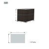 Direct Wicker 4-Piece Outdoor Wicker Sofa Daybed Set Patio Furniture Sunbed