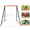 Metal Swing Stand Swing Sets for Backyard,Powder Coated Swing Frame of Swing Set with Extra Side Bars,880 Lbs Heavy-Duty A-Frame Outdoor Swing Fits Sw