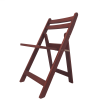 Comfort Leisure Wood Folding Chair(Set of 2),Walnut, 18.1\"x24.8\""x29.5\"""