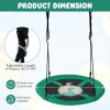 Backyard Tree Round Swing with Adjustable Ropes