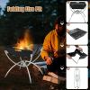 3-in-1 Camping Campfire Grill with Stainless Steel Grills Carrying Bag & Gloves